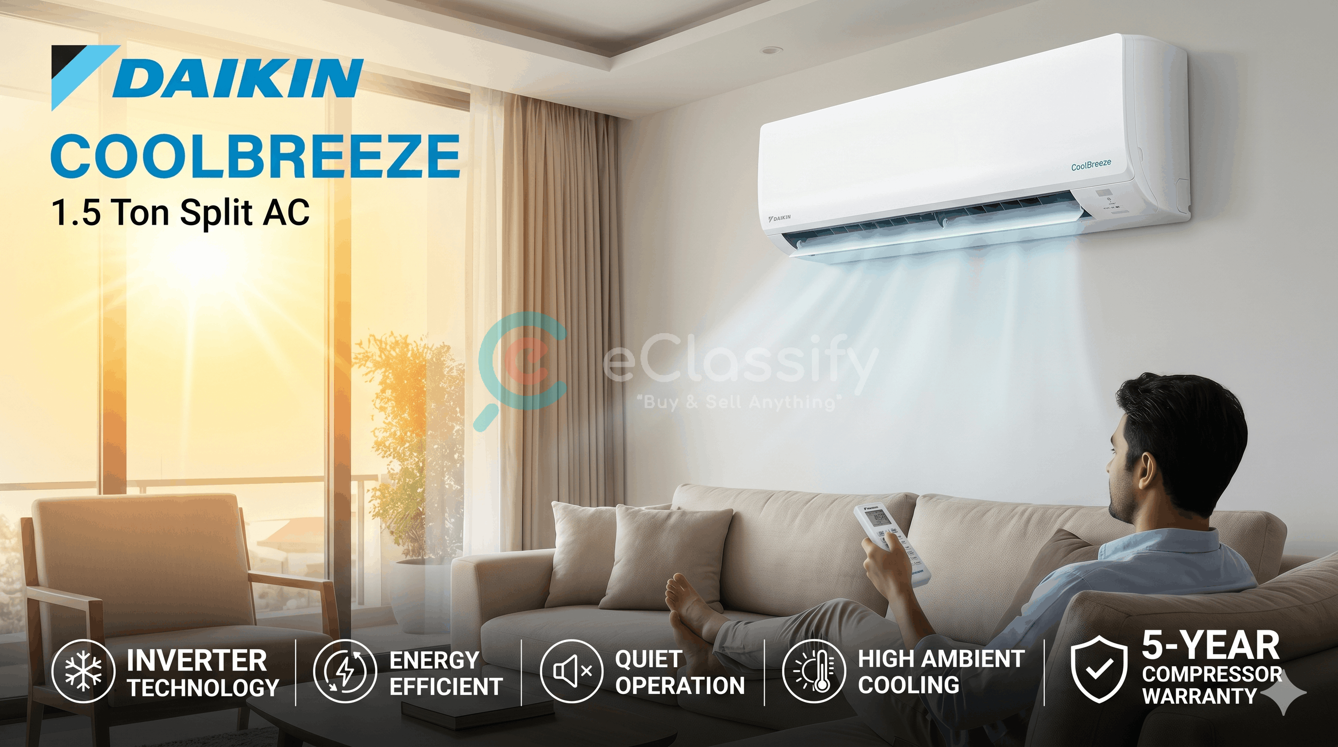 CoolBreeze 1.5 Ton Split AC